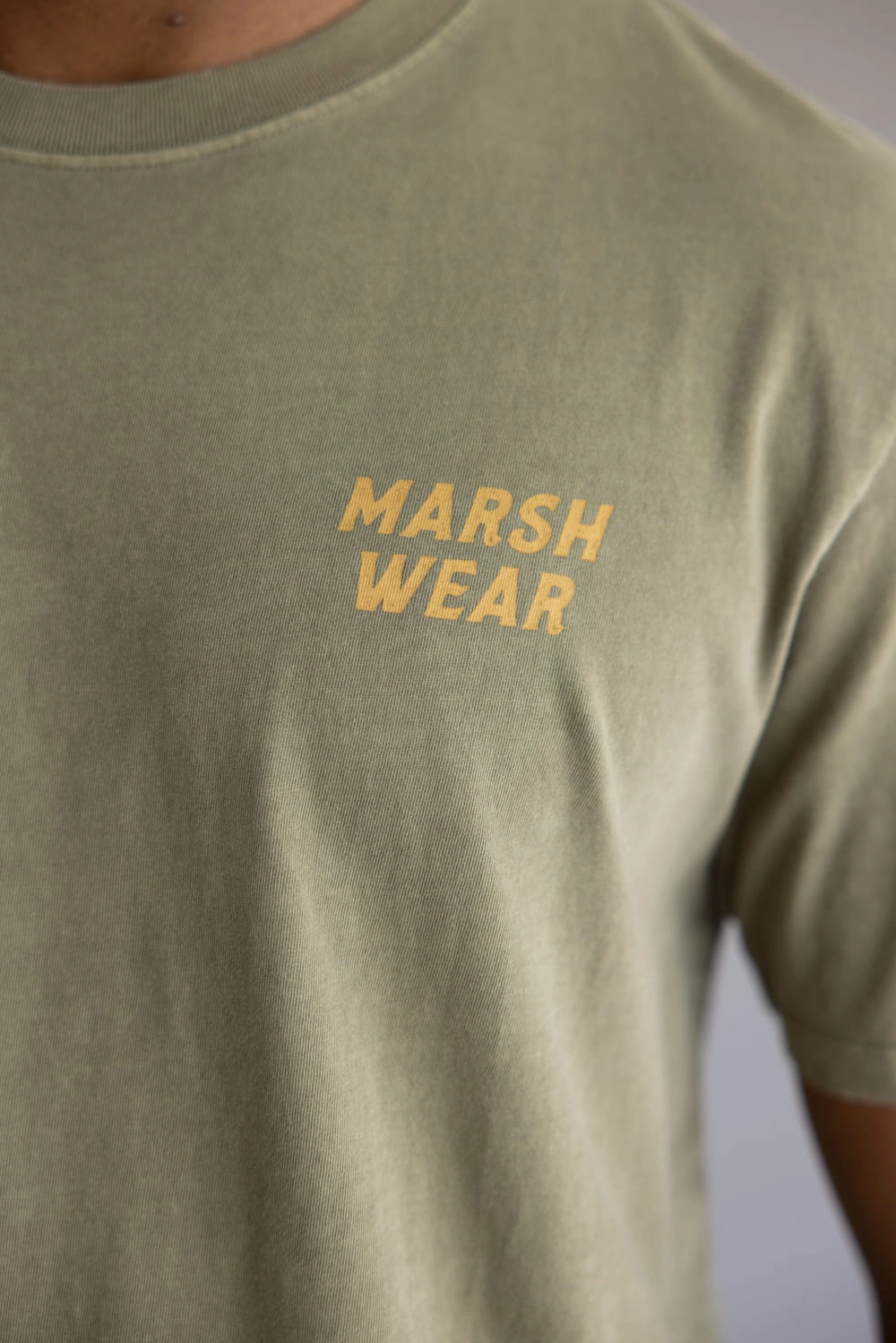 Marsh Wear Heritage Pointer T-Shirt for Men in Vintage Moss | MWT5024-VMOS Active Comfort Wear