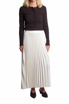 Luxury Trim Everyday Favorite Melanie Midi Skirt in Ivory