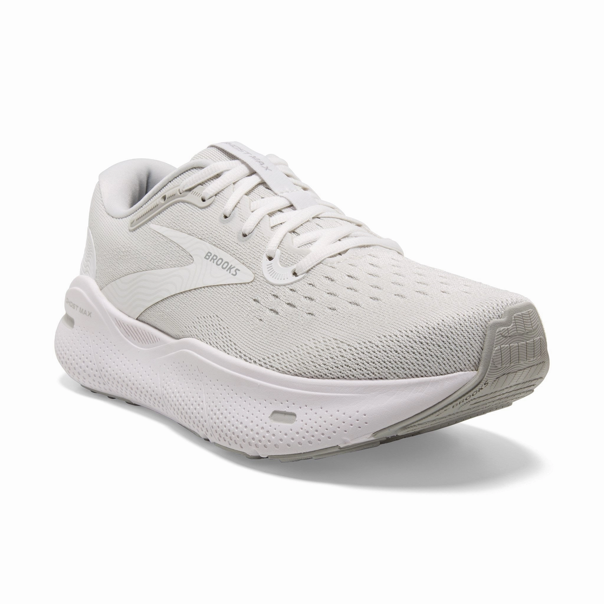 Street Step Casual Moves Men's Ghost Max - White / Oyster / Metallic Silver