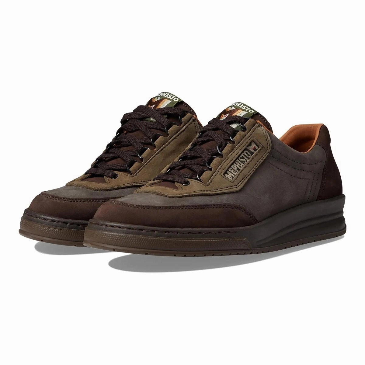 Mephisto Men's Match Brown Nomad Multi Nubuck Flexible Upper