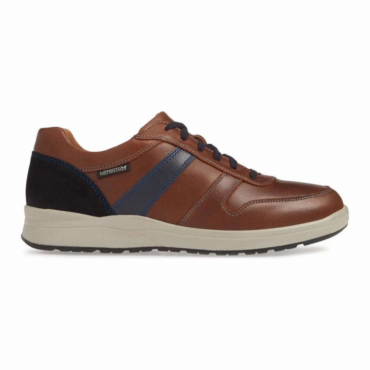 Ergo Design Support Foam Mephisto Men's Vito Tan/Navy Nubuck