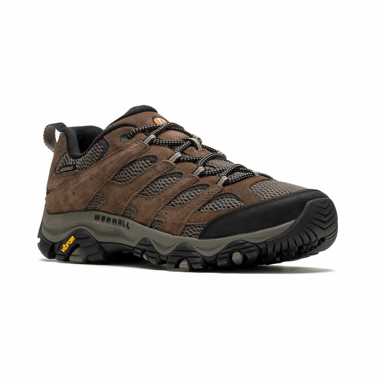 Merrell Men's Moab 3 Waterproof Bracken Brown Pressure Dispersion Sole Reflective Detailing