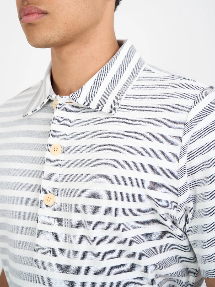 Timeless Fit Mersey Polo Shirt Holmes Cream/Navy