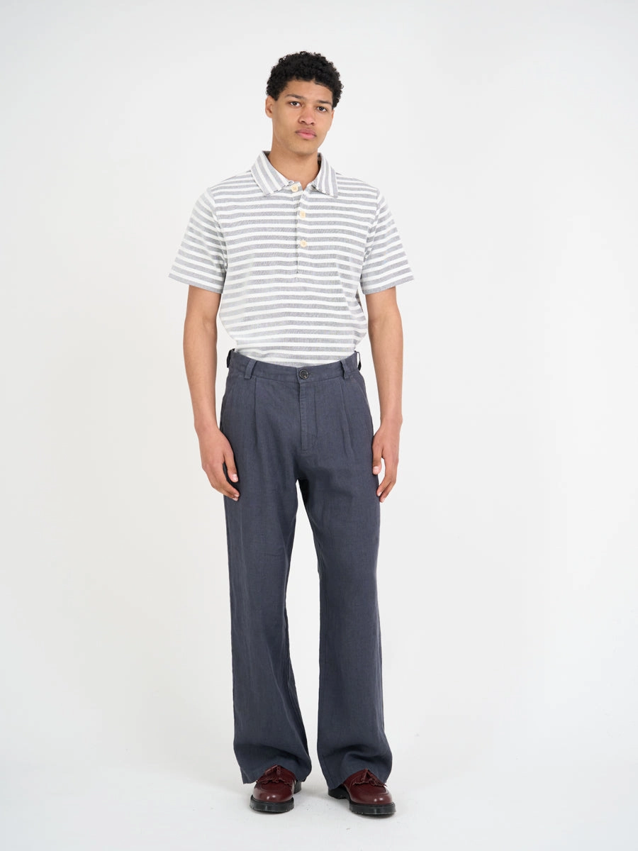 Active Look Mersey Polo Shirt Holmes Cream/Navy