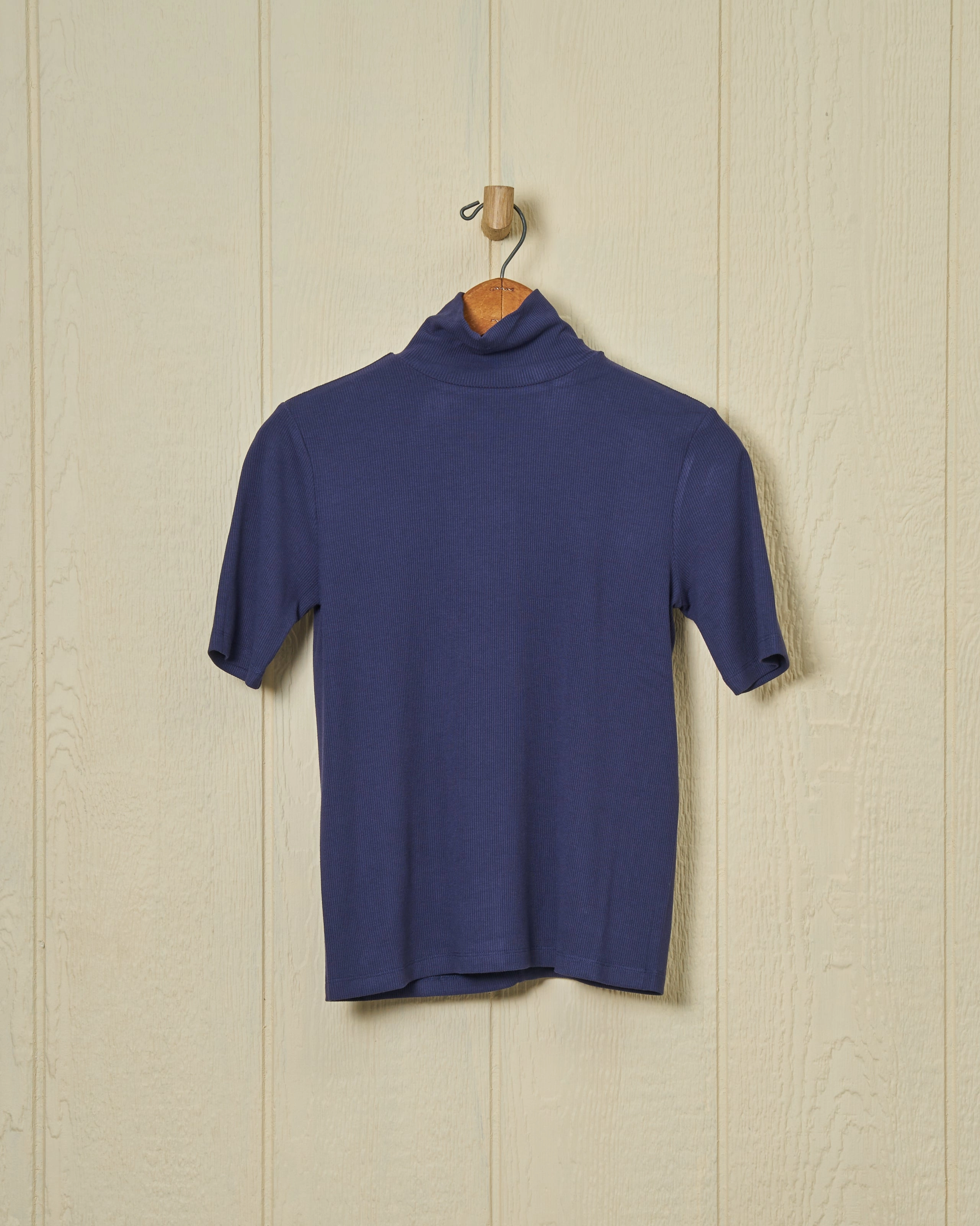Chelsea Ribbed Knit Top in Navy Sun Protection Fabric VentilatedBack