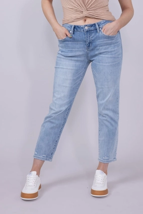 Casual Comfort Office Friendly Mica Mid Rise Straight Jeans for Women | MDP-T3050