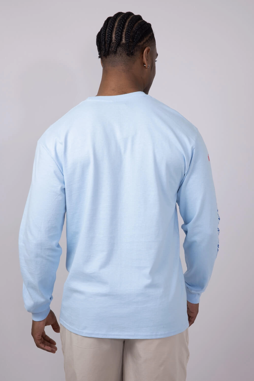 Vibrant Colors Soft Breathable Michelob Ultra Golf Time Long Sleeve T-Shirt for Men in Blue | 17273-339