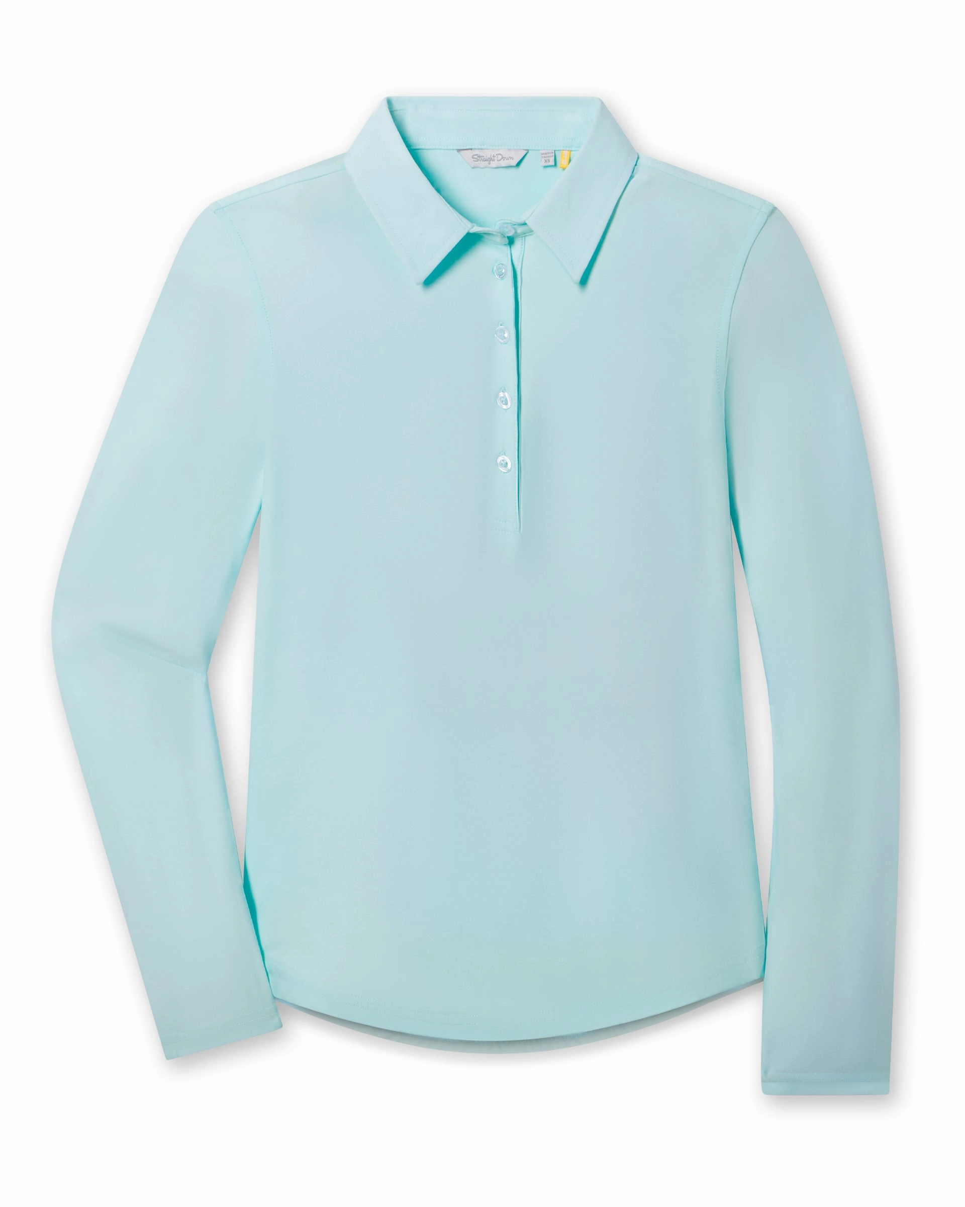 Fit For Comfort Comfortable Layer Midday Long Sleeve Polo - Glacier