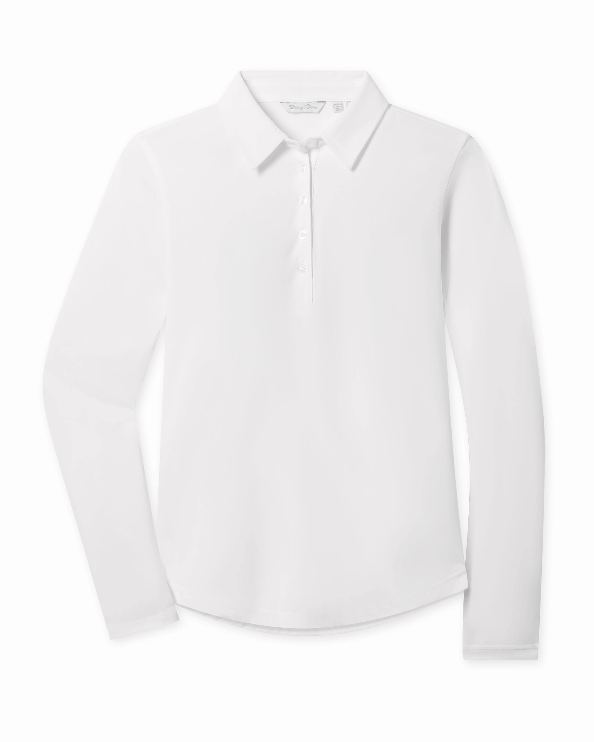 Midday Long Sleeve Polo - White Streetwear Edge