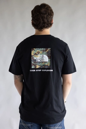 Daily Favorite The North Face Evolution Camo Box T-Shirt for Men in Black | NF0A8FN0-JK3