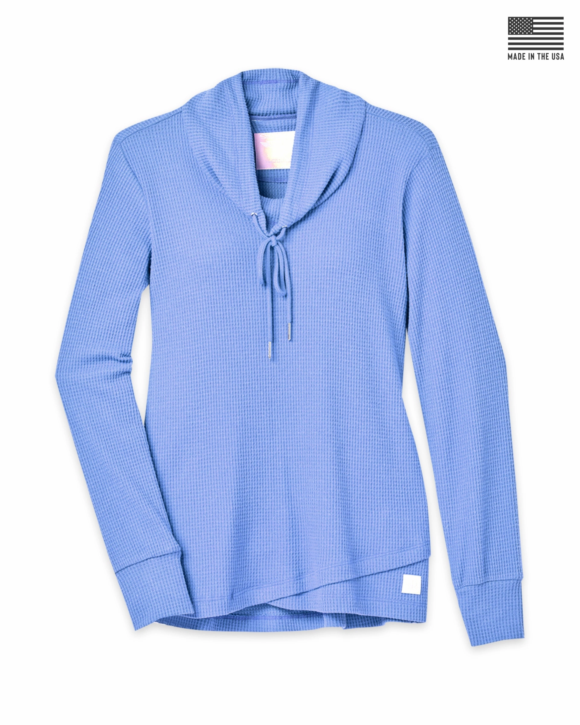 Breathable Material Misty Top - Blueberry