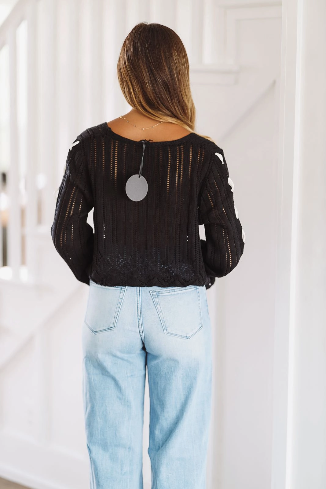 All I Need Crop Cardigan - Black NoRoll Hem Technology