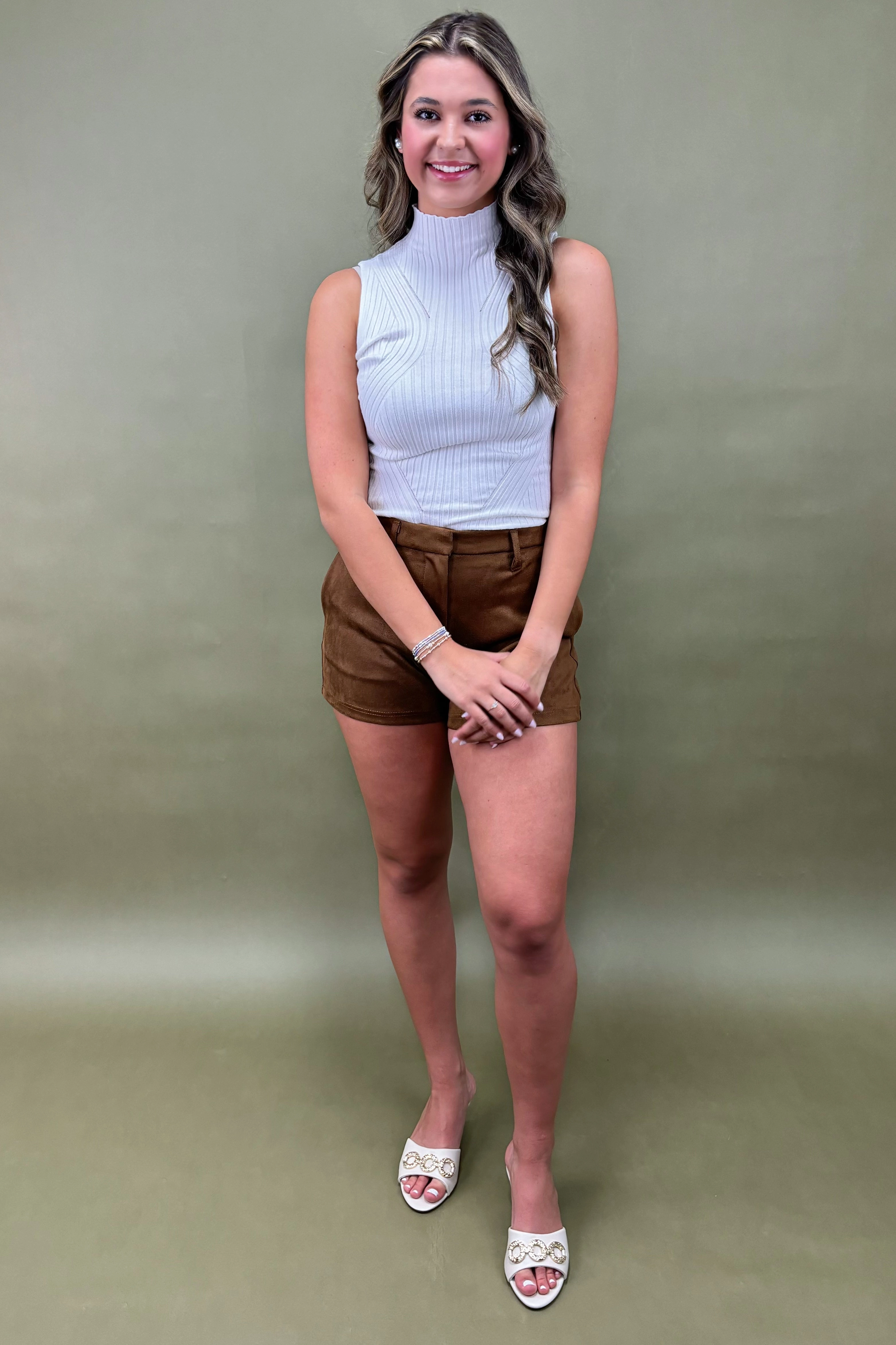 Active Appeal Padded hips Suede Escape Faux Suede Shorts