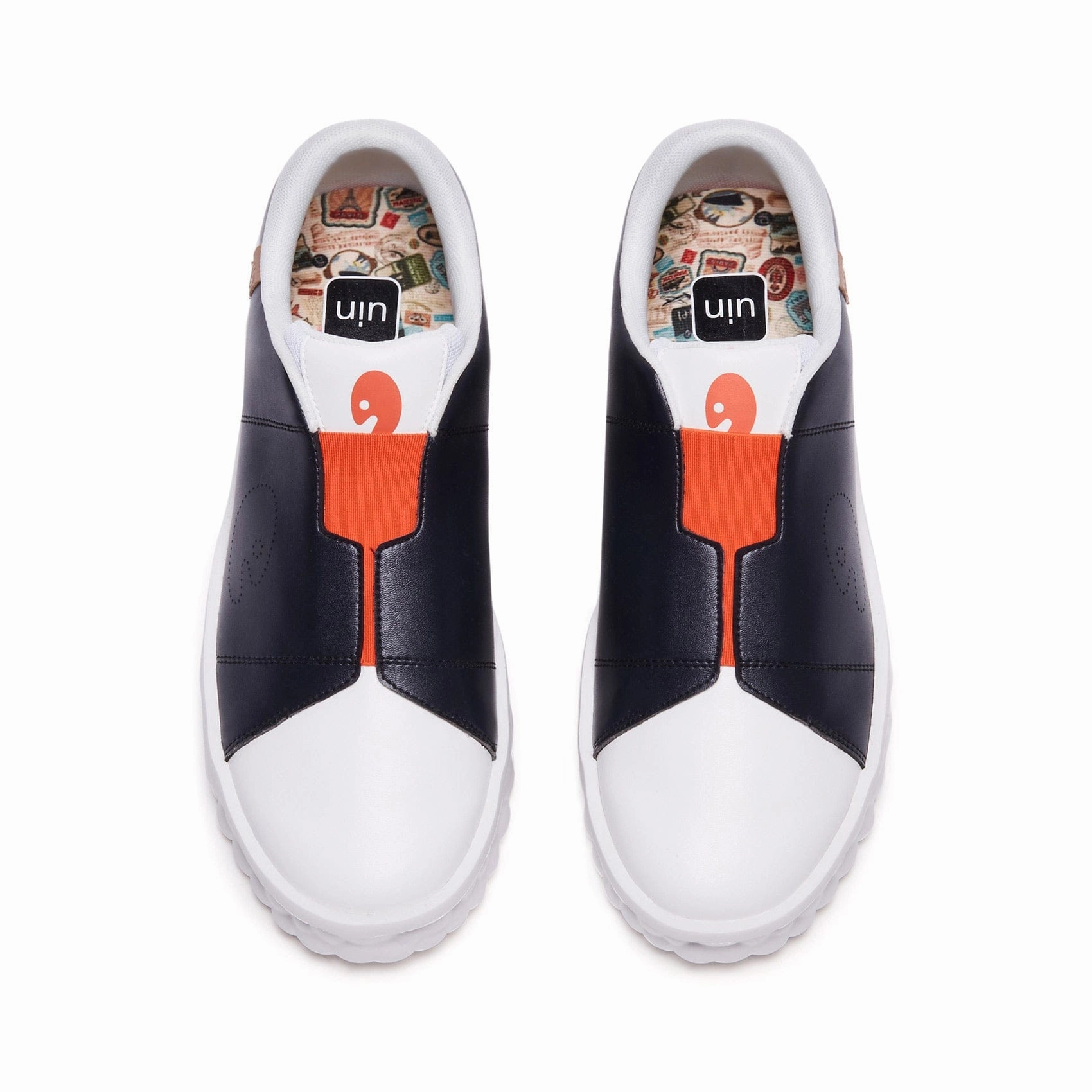 Relaxed Motion Arch Support Technology Black & White Las Ramblas I Men