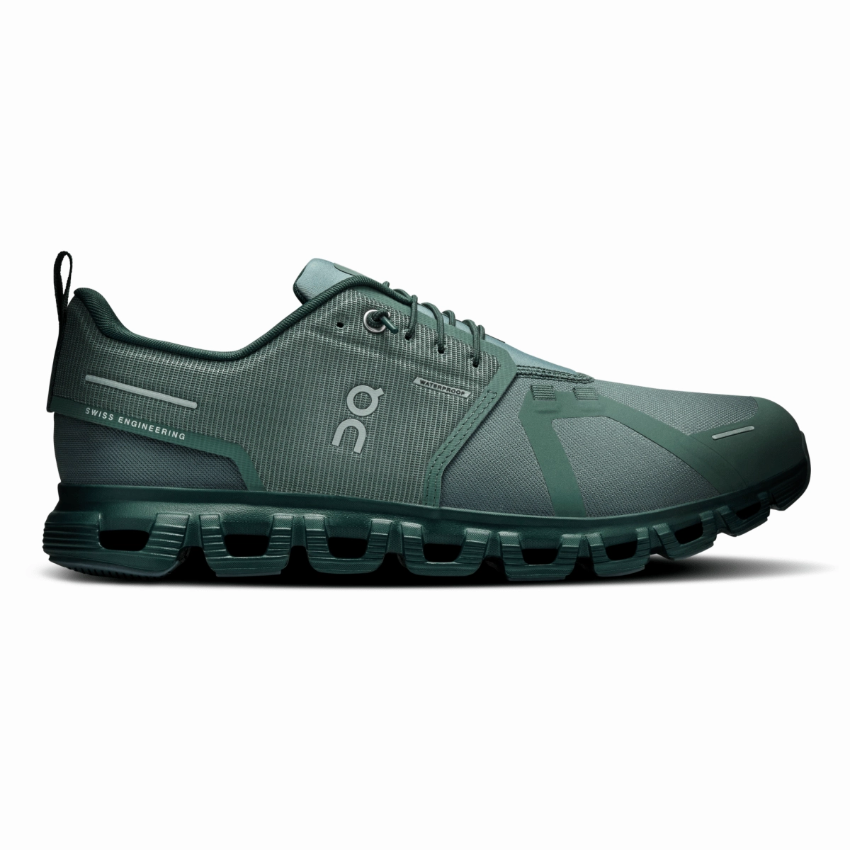 Long Day On Running Men's Cloud 6 Waterproof Olive/Evergreen