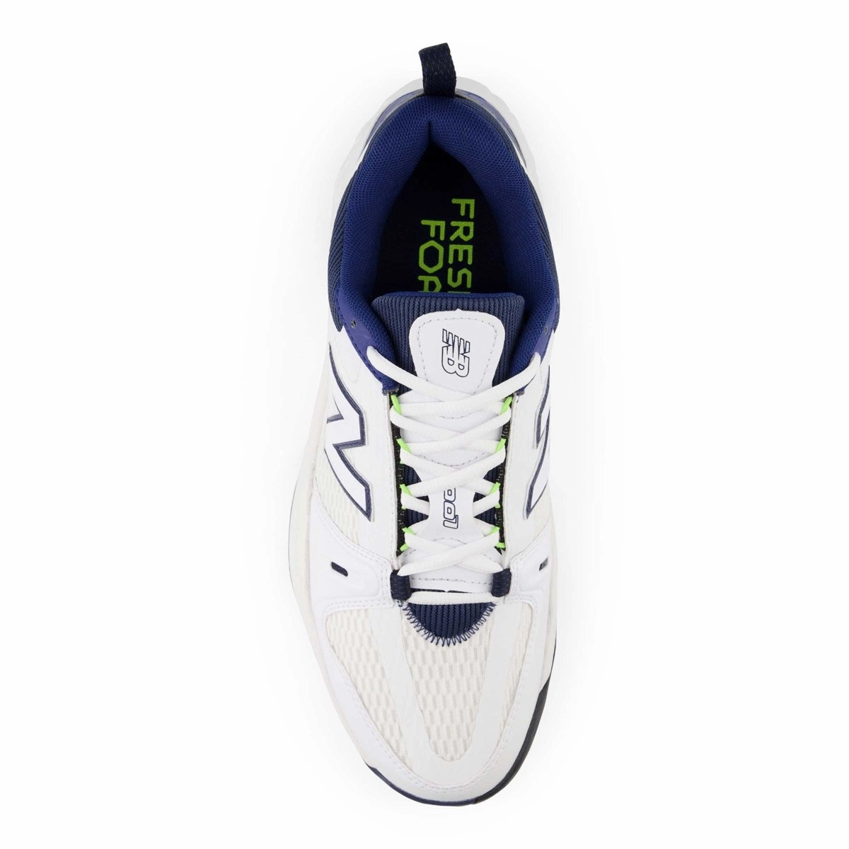 Ergonomic Design Easy Access New Balance Men's Fresh Foam MC1007WT White/Navy