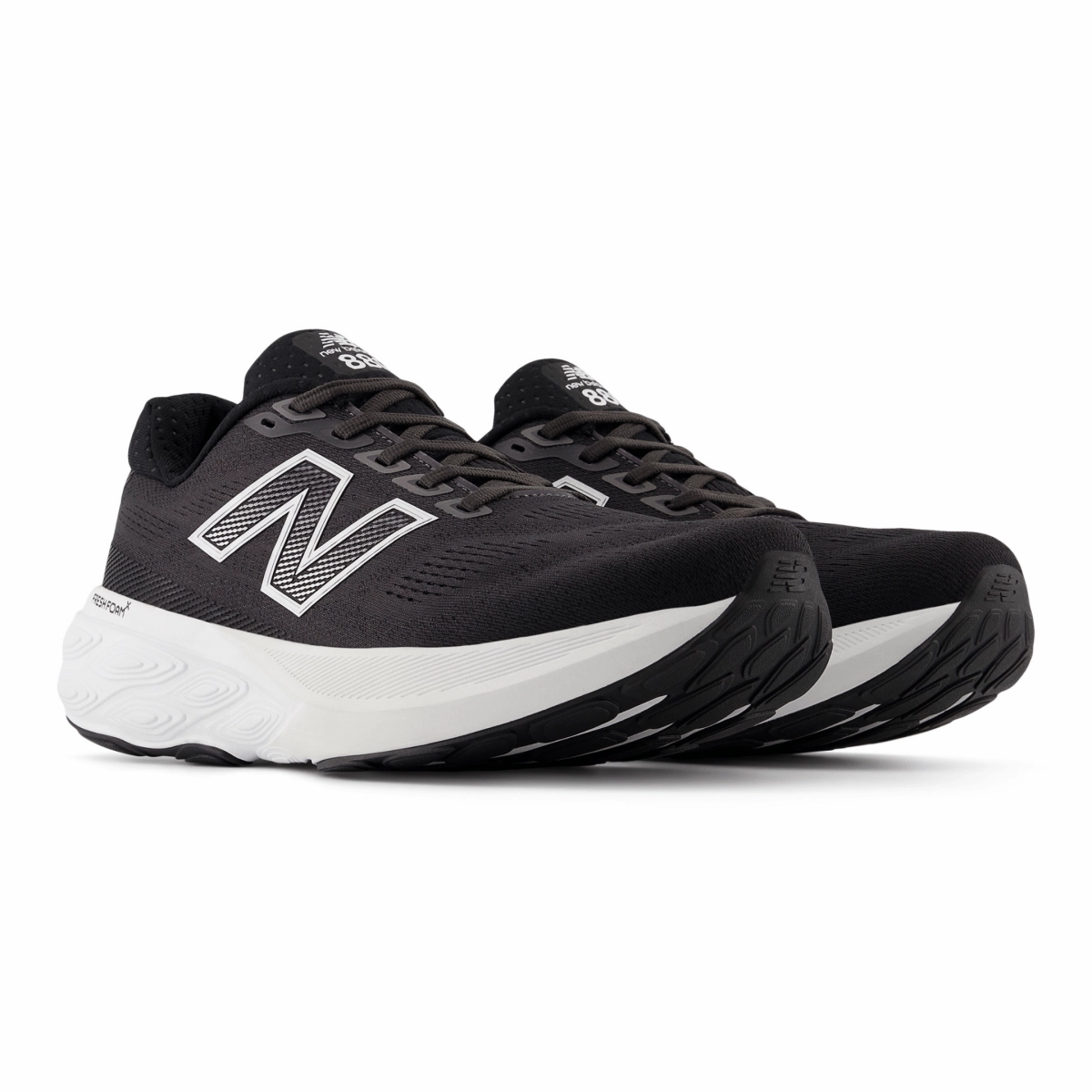 New Balance Men's Fresh Foam X 880v15 M880B15 Black/White/Reflection Comfortable bend Breathable Upper