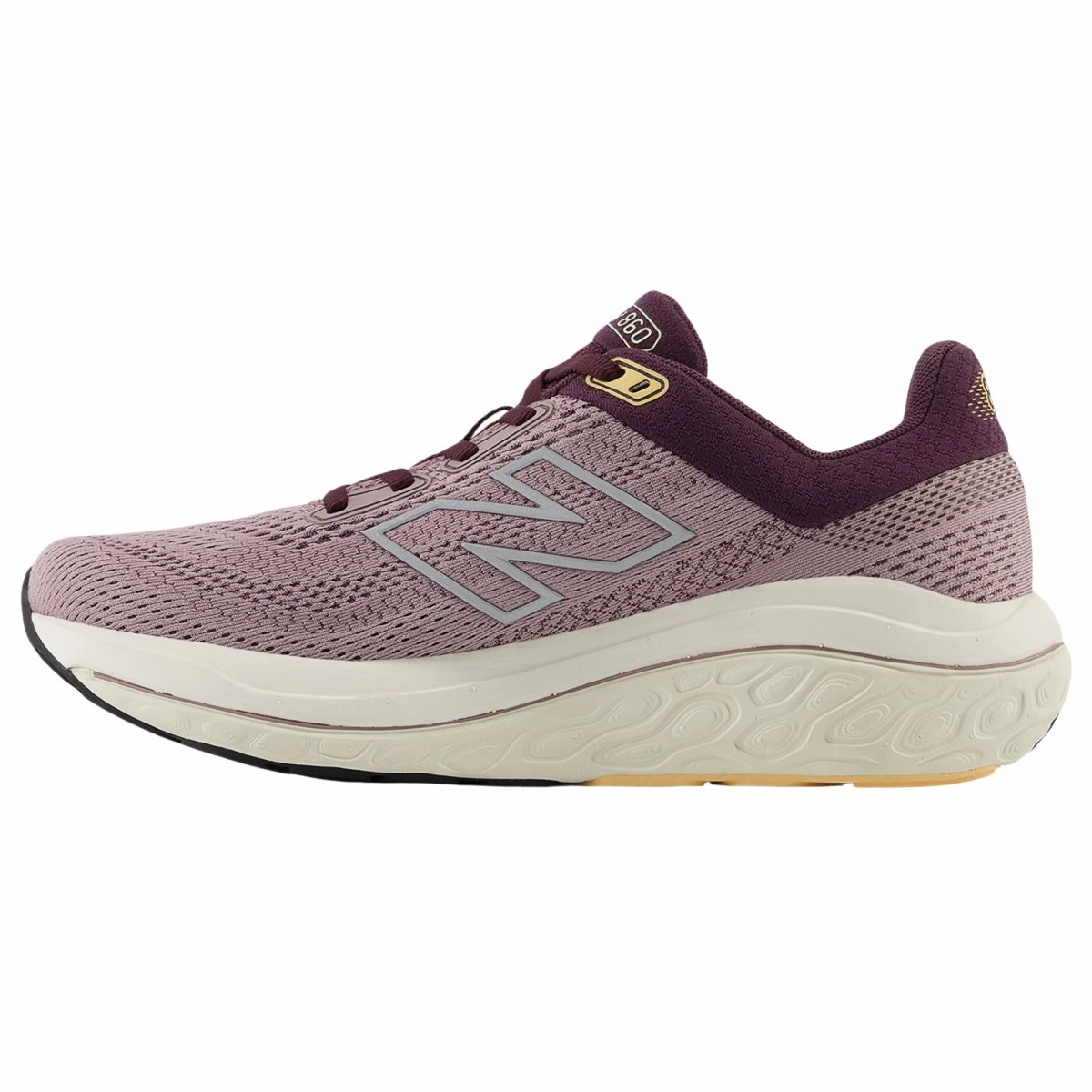 New Balance Women's Fresh Foam X 860v14 W860J14 Ice Wine/Plum Brown/Silver Metallic Smooth interior Plush Fit