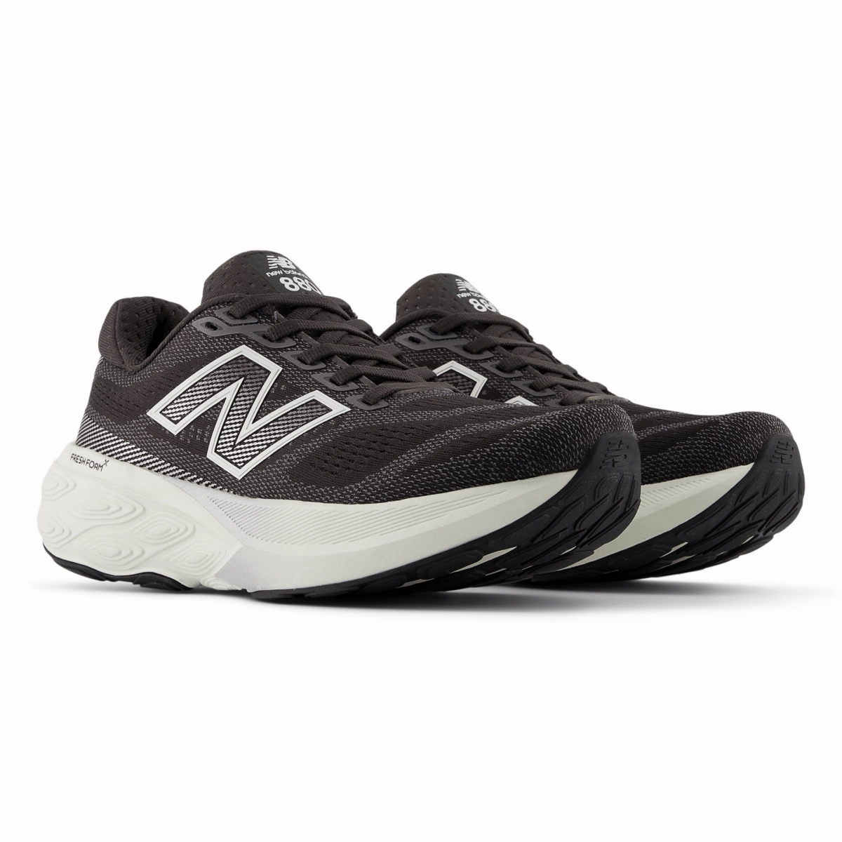 Elastic Ankle New Balance Women's Fresh Foam X 880v15 W880H15 Black Cement/Sea Salt/Silver Metallic