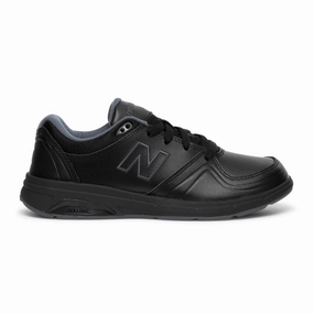 New Balance Women's WW813BK Black Leather Workout Session Athletic Appeal