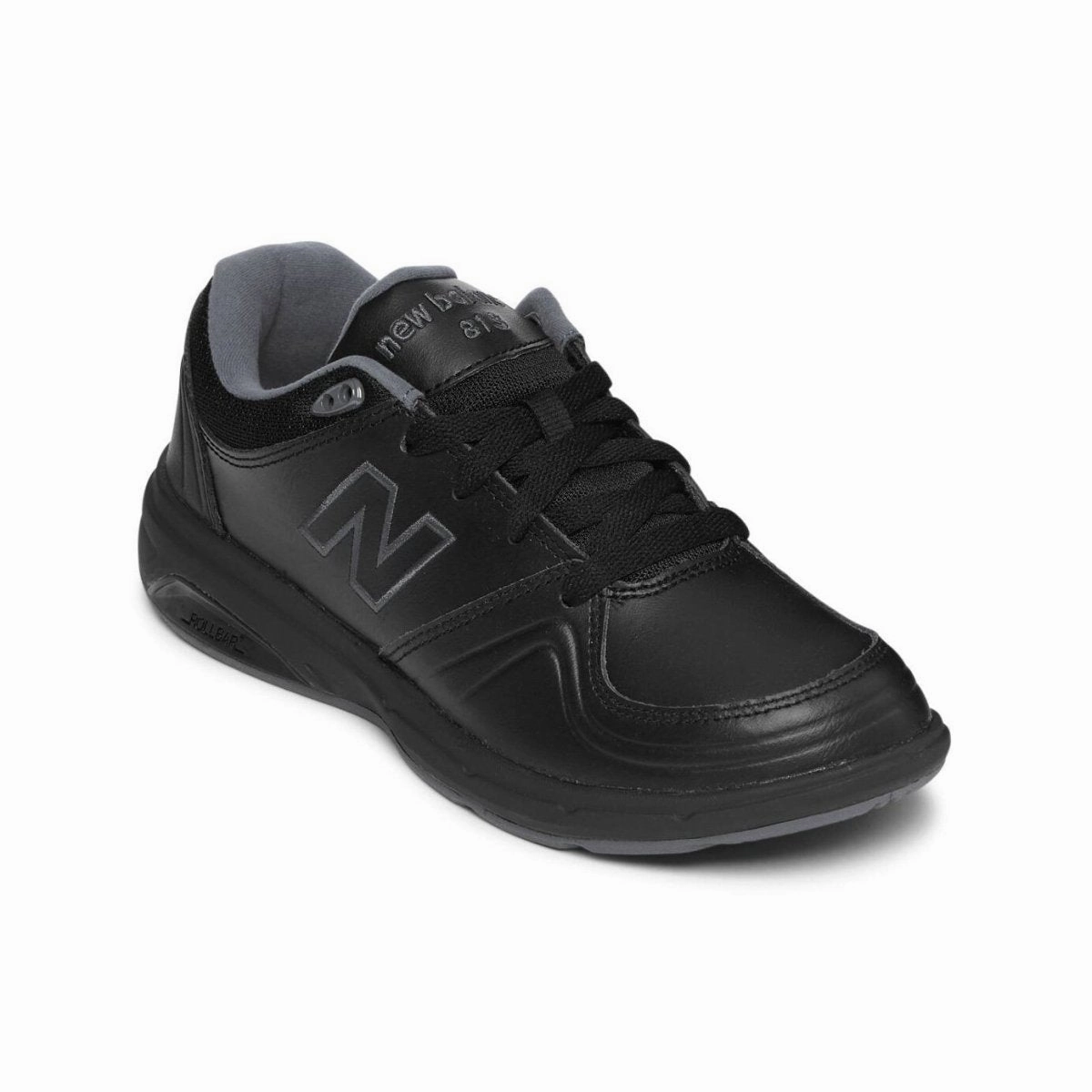 New Balance Women's WW813BK Black Leather Quality Padded Tongue Construction