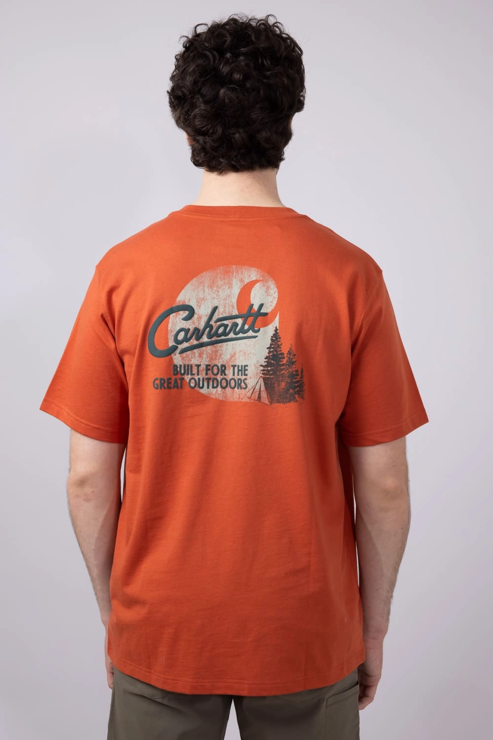 Complementary Colors Carhartt Relaxed Fit Lightweight Camp Graphic T-Shirt for Men in Red | 106777-RB5-RED