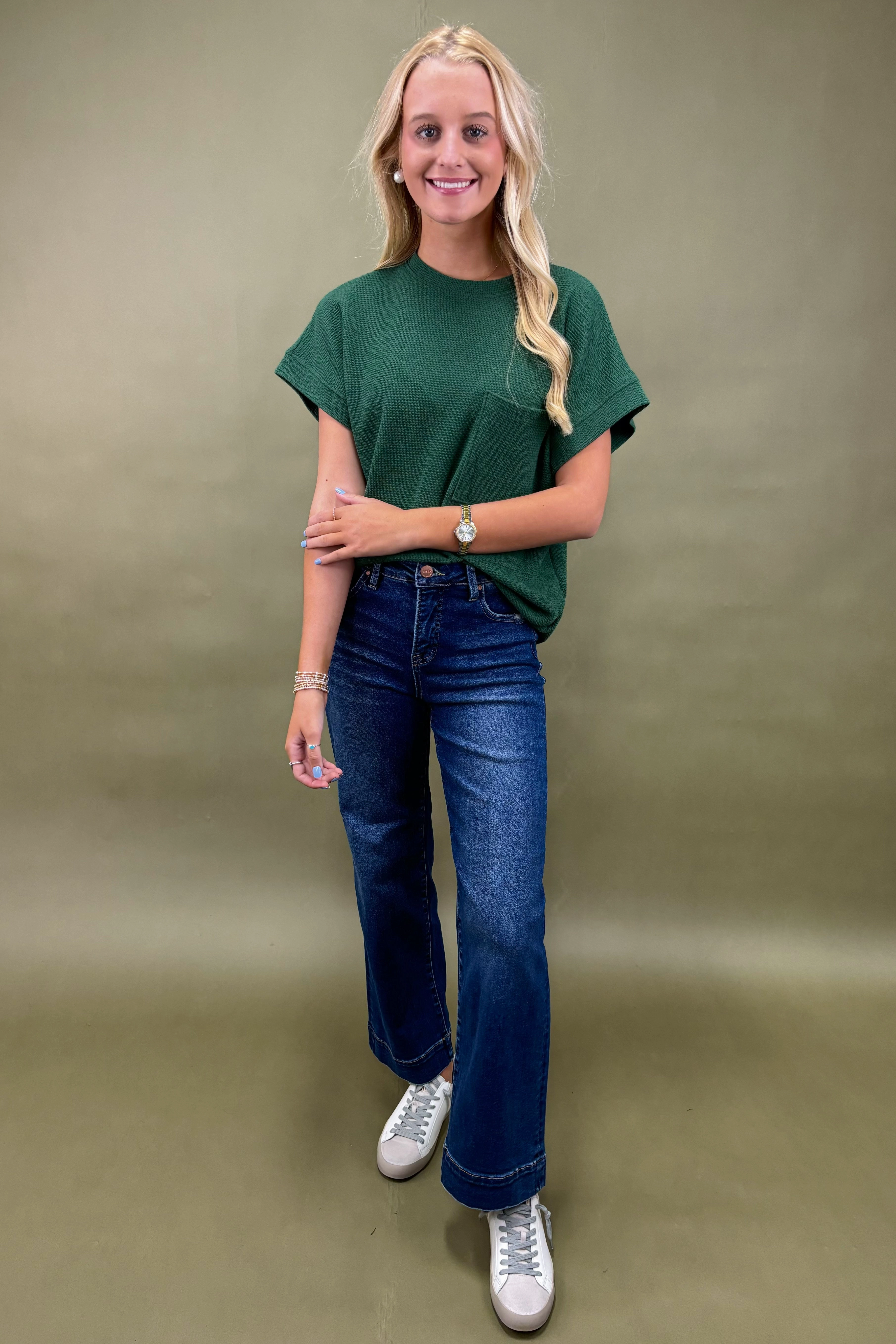 NoSlipGripperBand The Go-To Comfort Textured Top *More Colors*