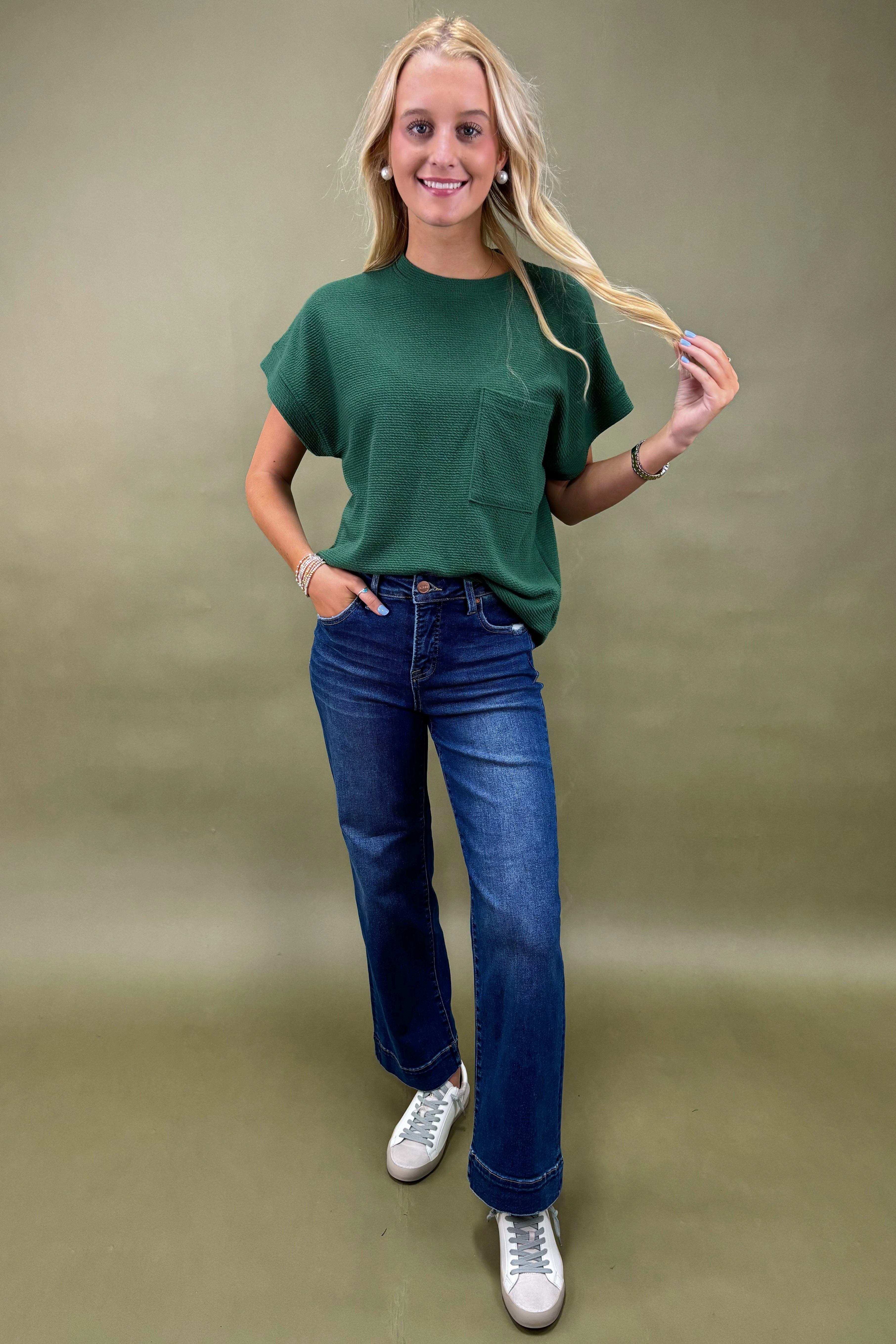 BreathableBack The Go-To Comfort Textured Top *More Colors*