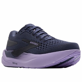 Brooks Women's Ghost Max 3 Night Shadow/Ebony/Purple Heel Cushioning running as a hobby