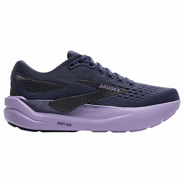 easy to put on Brooks Women's Ghost Max 3 Night Shadow/Ebony/Purple