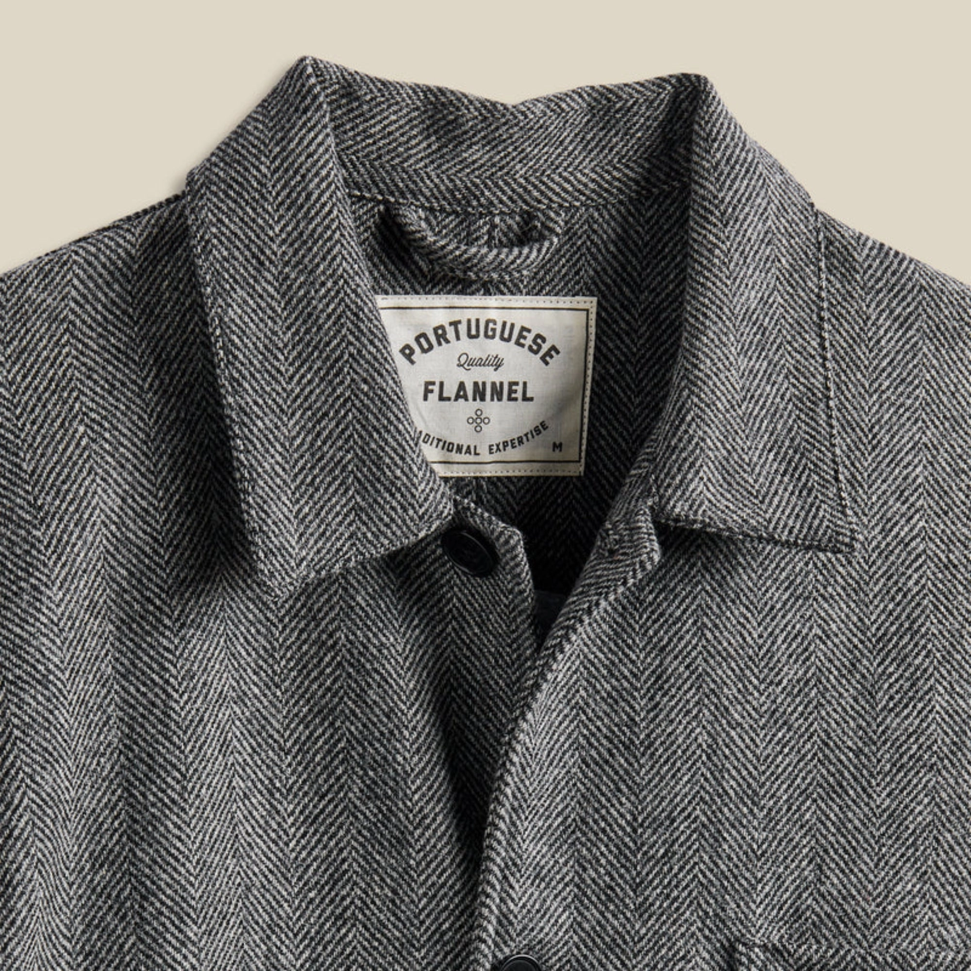 Labura Herringbone Wool Jacket (Grey) Comfy Fit Piece Dual Layer Insulation