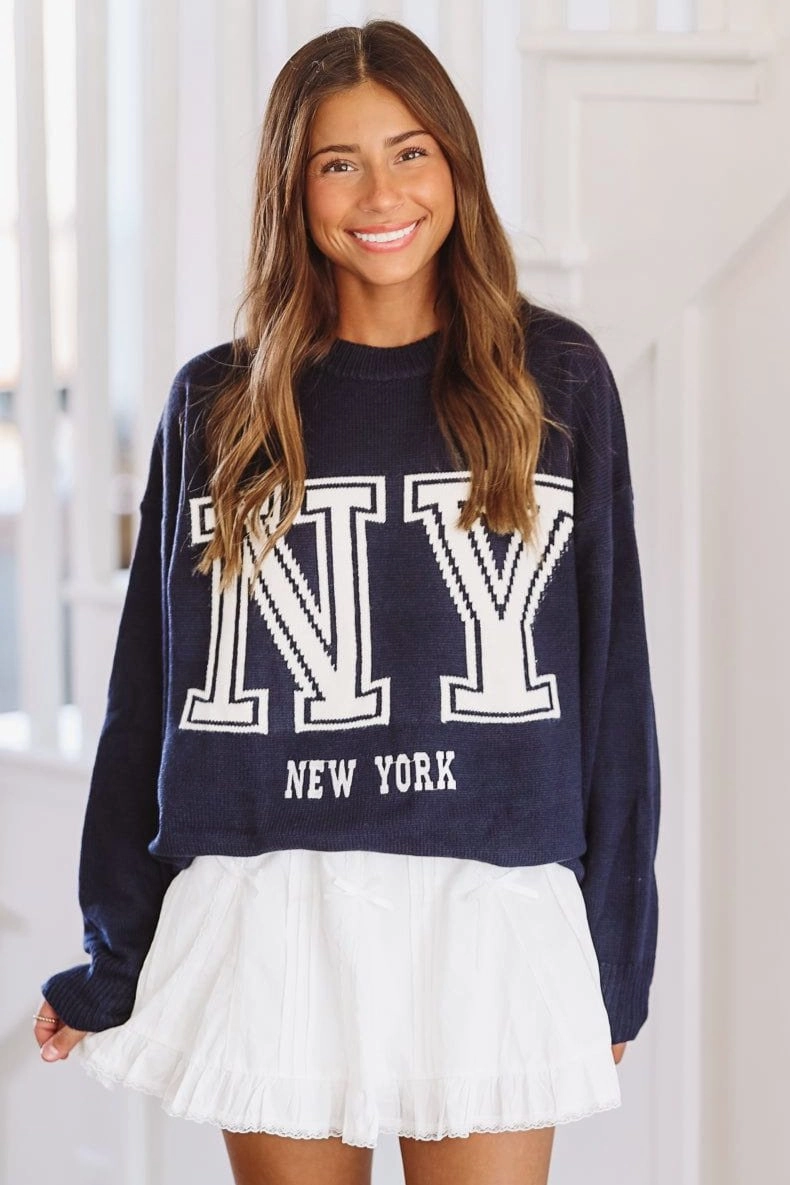 HypoallergenicConstruction NY Bound Sweater - Navy