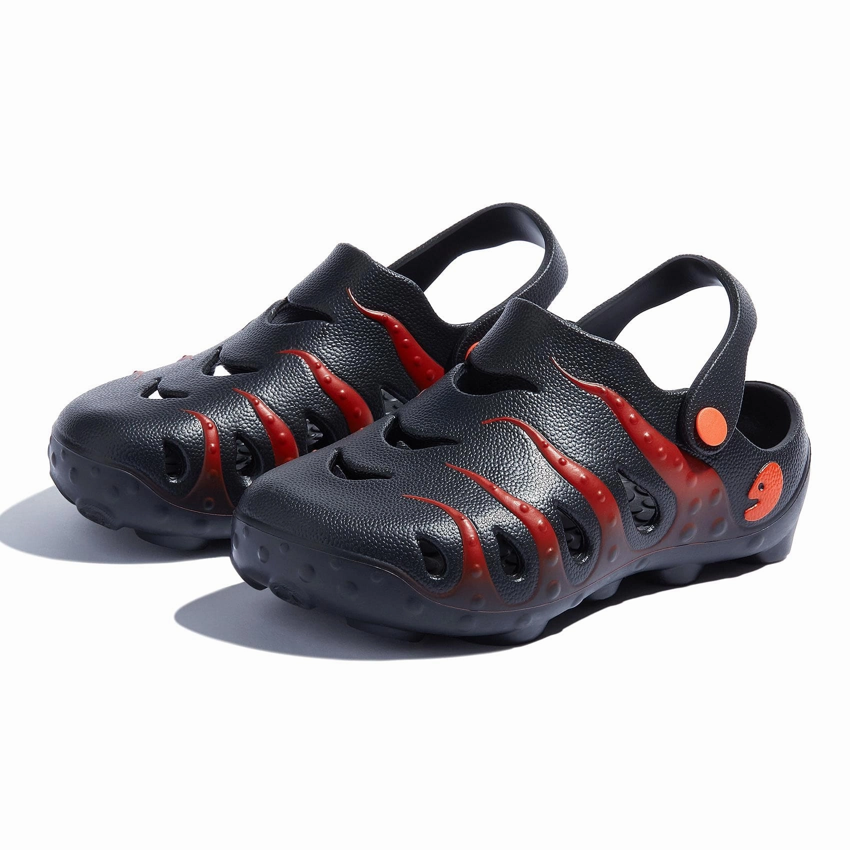 Black & Red Octopus I Women Light Trail Style Pair