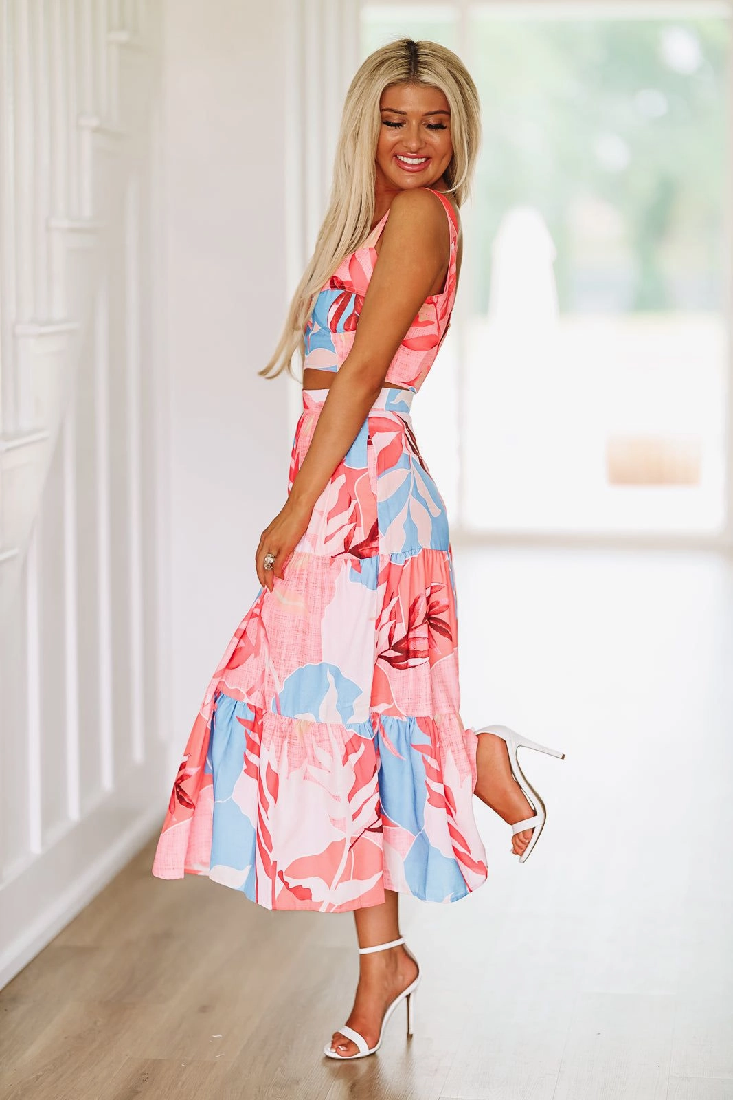 Maui Bound Crop Top - Pink Abrasion Resistant Fabric Garment Dyed Finish