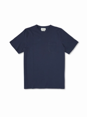RibbedNeckBanding Oli's T-Shirt Conway Navy