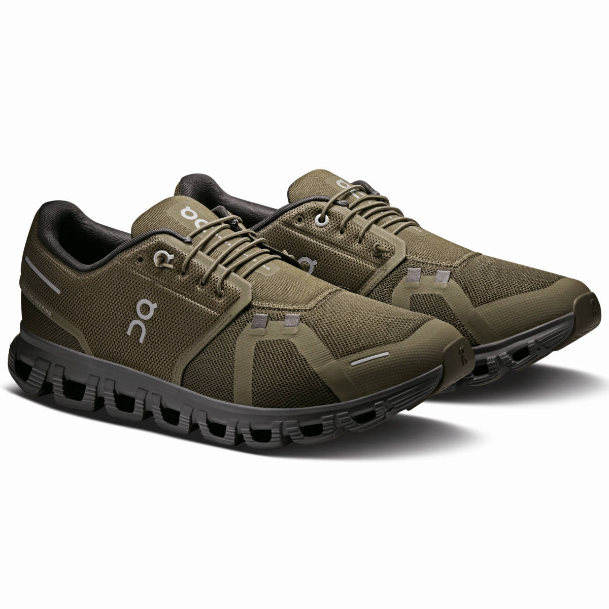On Running Men's Cloud 6 Olive/Eclipse cool tones