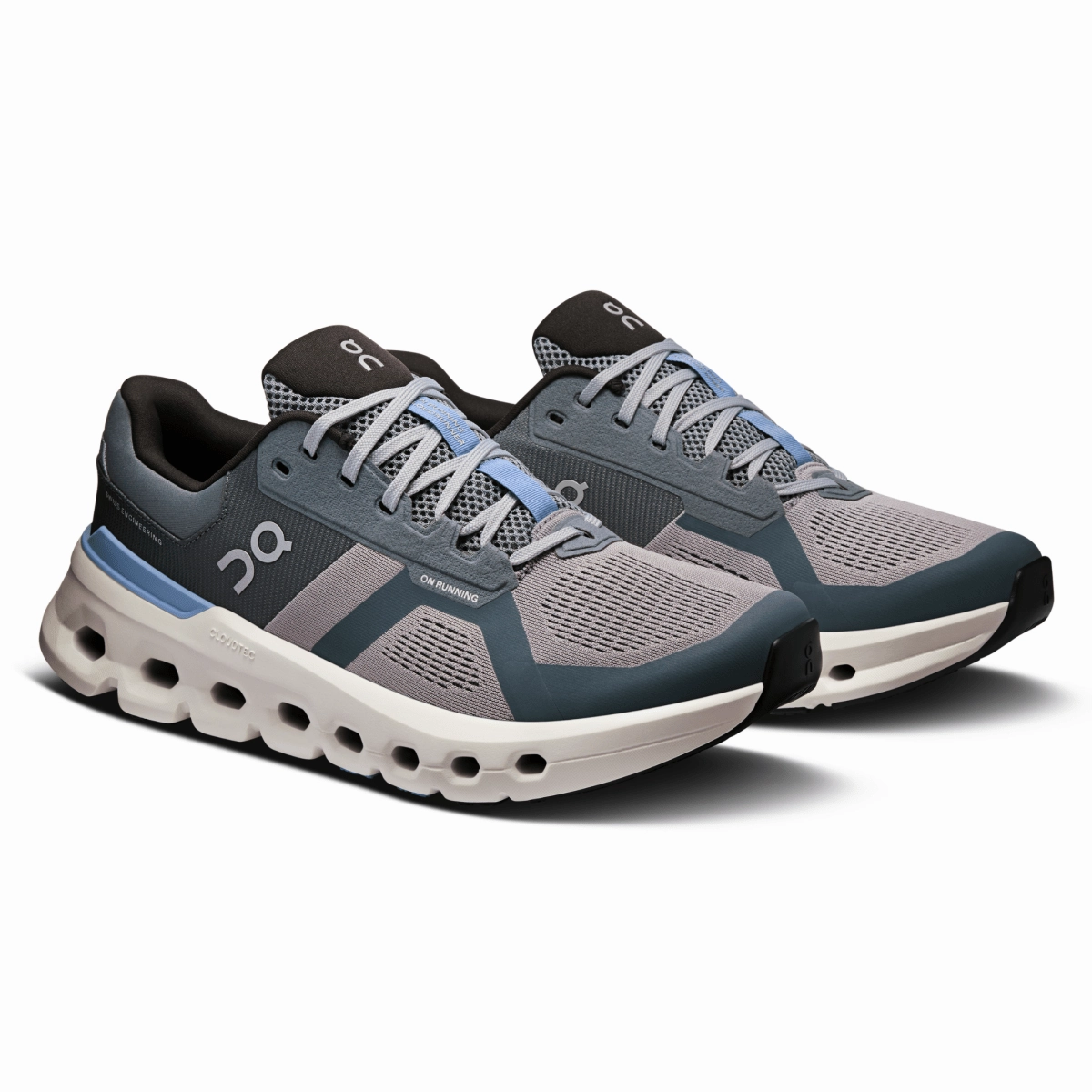 On Running Men's Cloudrunner 2 Alloy/Chambray Energy Returning Midsole Comfort sole