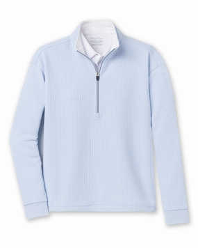 Opal Half Zip - Powder Simple Look Cozy Fleece