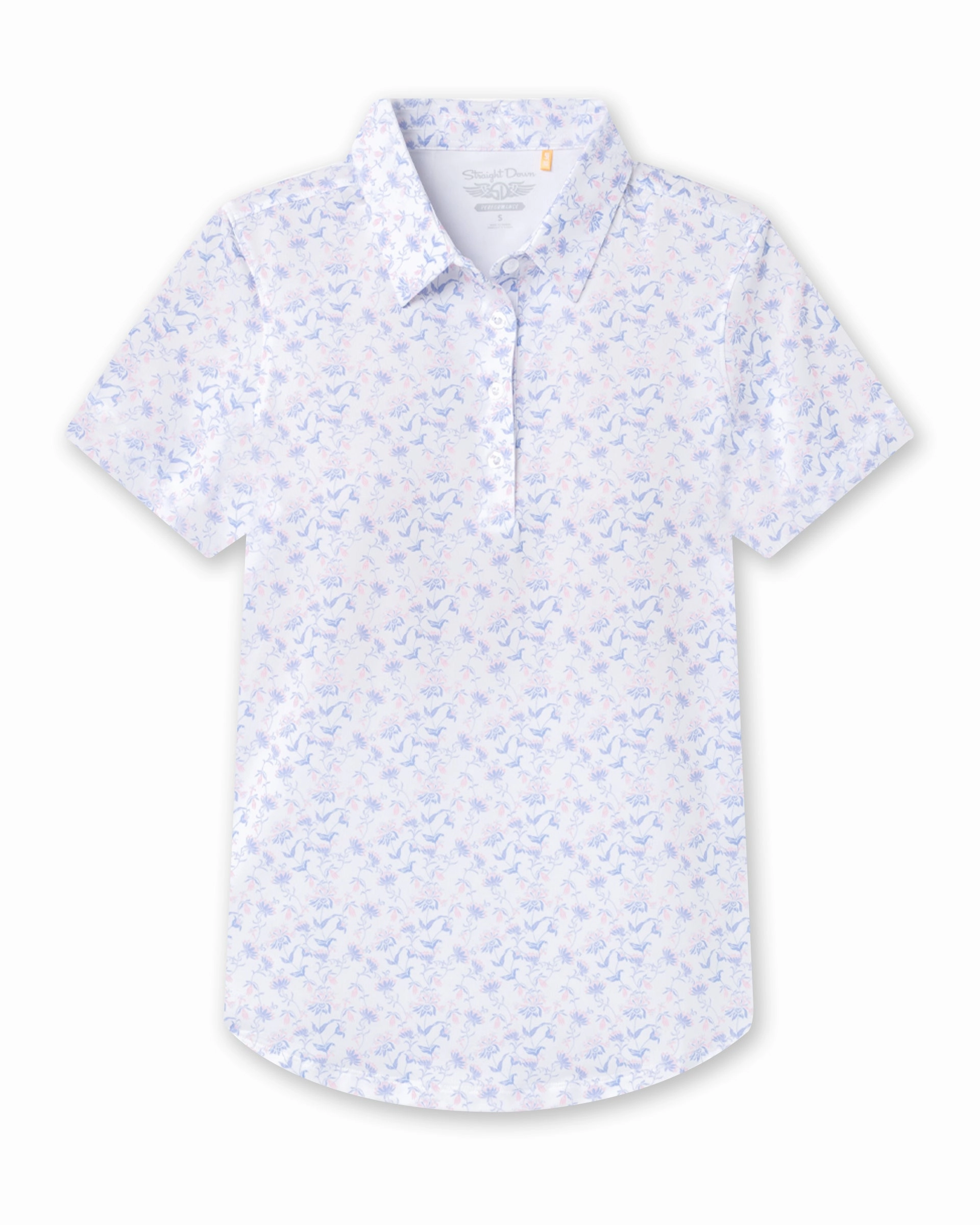 Preppy Style Ophelia Polo - Hydrangea