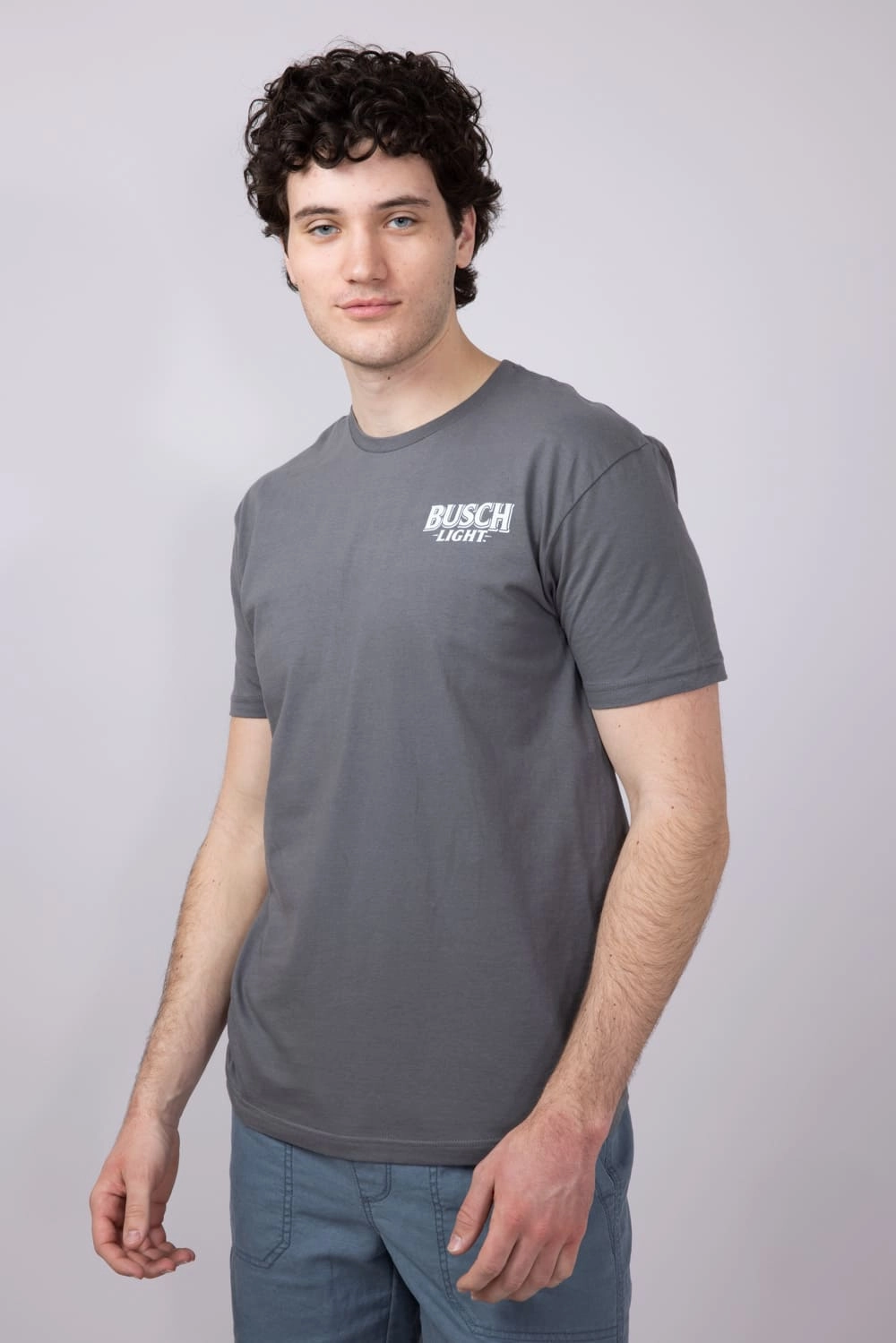 Busch Light Truck Cooler T-Shirt for Men in Charcoal | 2220-CHARCOAL Comfortable And Trendy Classic Fit