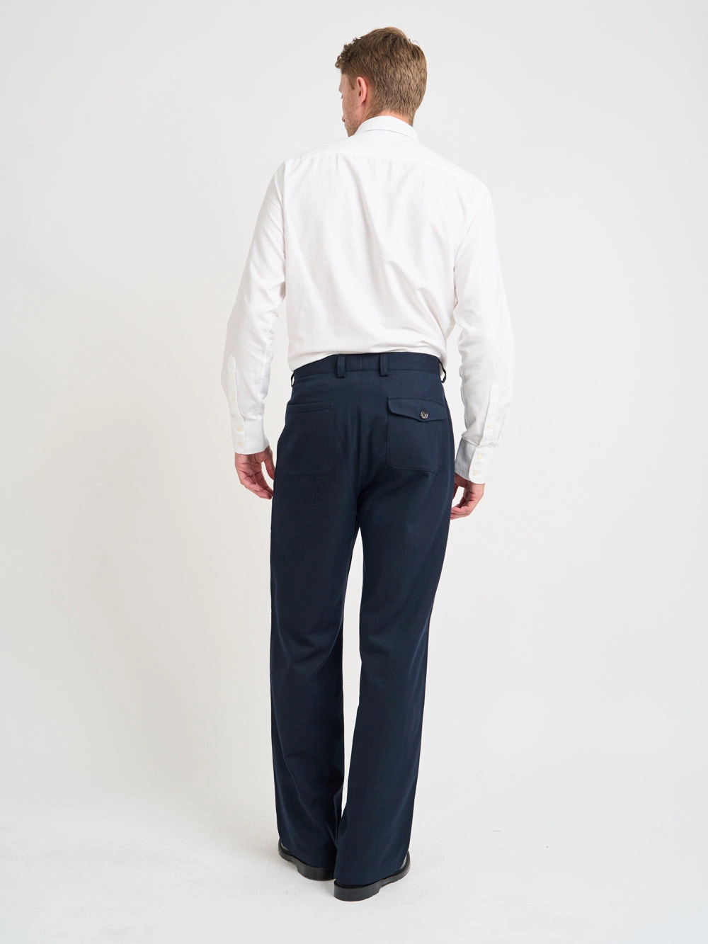 Orsman Trousers Stockbridge Navy Breath Flex Cozy Wear