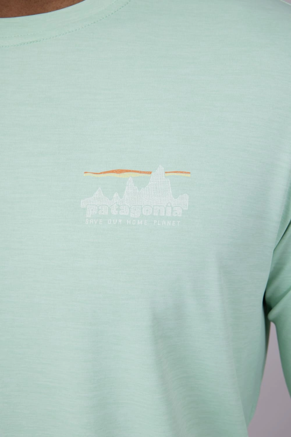 Practical Comfort Patagonia Men??s Capeliene Cool Daily Graphic T-Shirt for Men in Green | 45190-SRNX