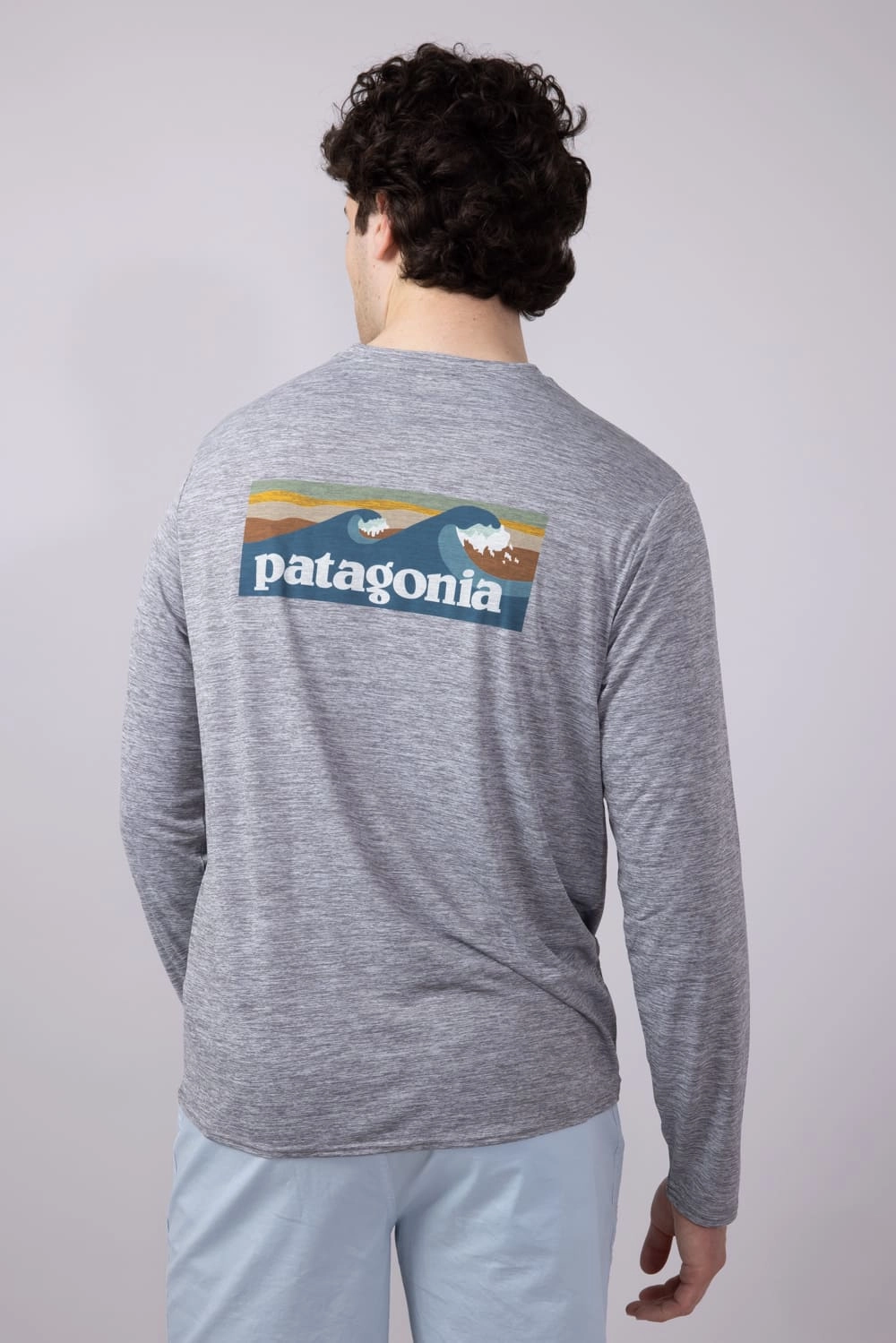 Patagonia Men??s Capilene Cool Daily Graphic T-Shirt for Men in Grey | 45170-BLAF Comfy Wear Fit
