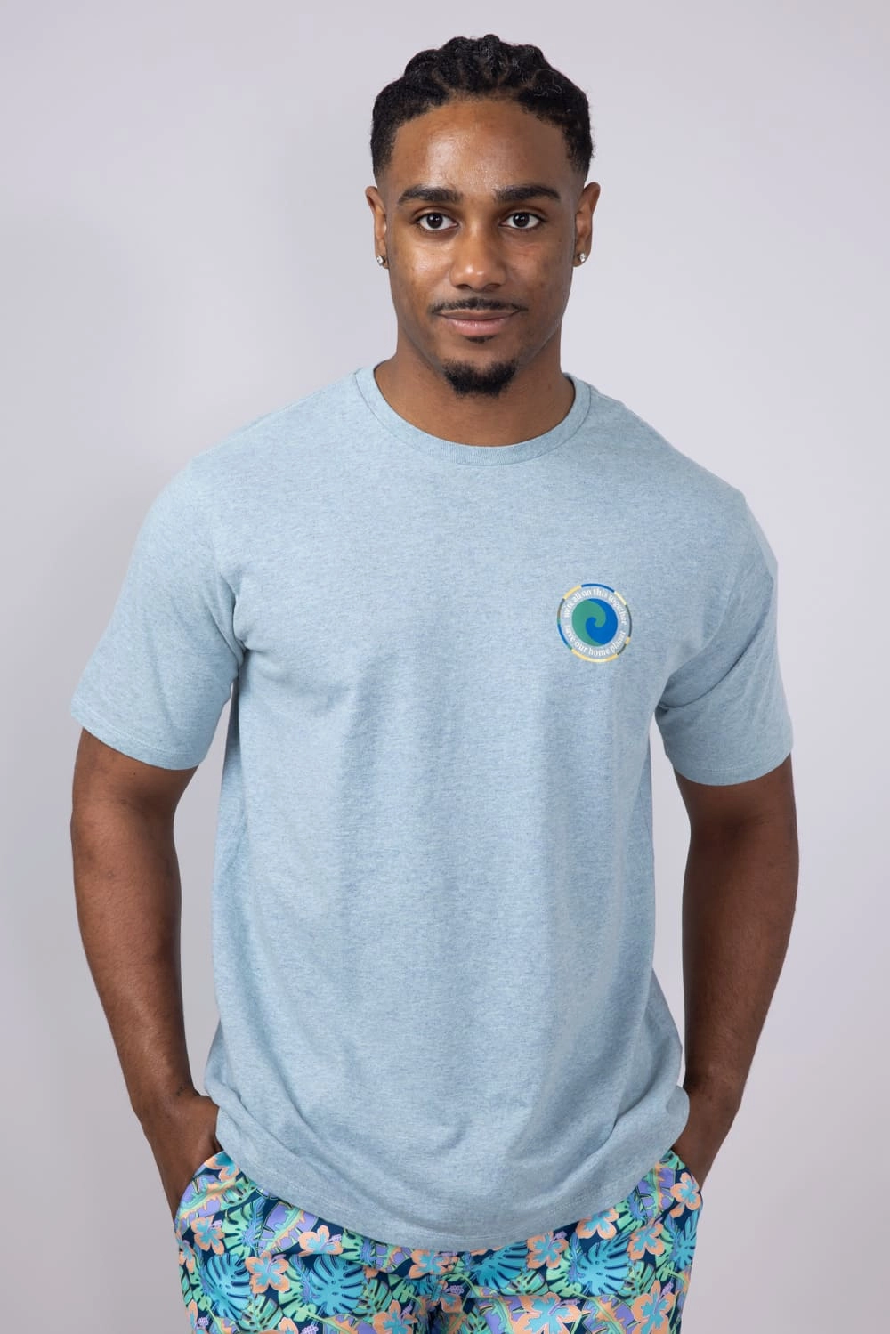 Stylish and Cozy Patagonia Men??s Unity Fitz Responsibili-tee T-Shirt in Blue | 37768-TMBL