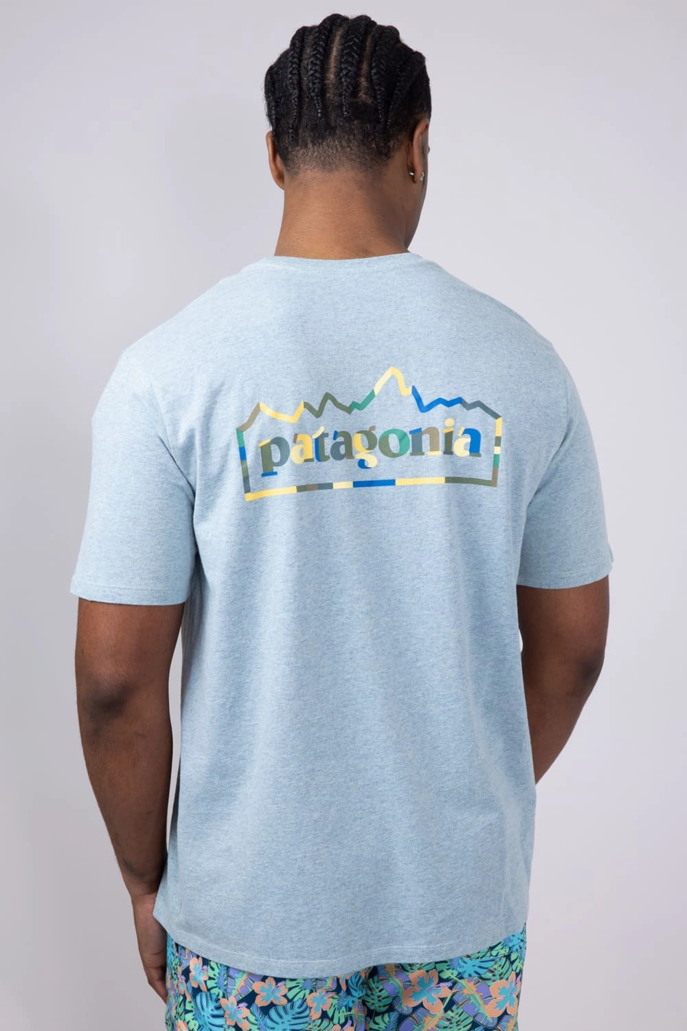 Patagonia Men??s Unity Fitz Responsibili-tee T-Shirt in Blue | 37768-TMBL Office Attire