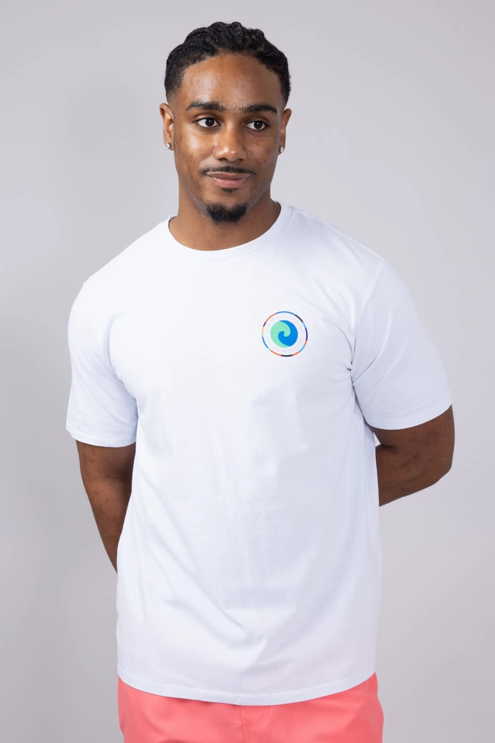 Patagonia Men??s Unity Fitz Responsibili-tee T-Shirt in White | 37768-WHI Breezy Design layerable