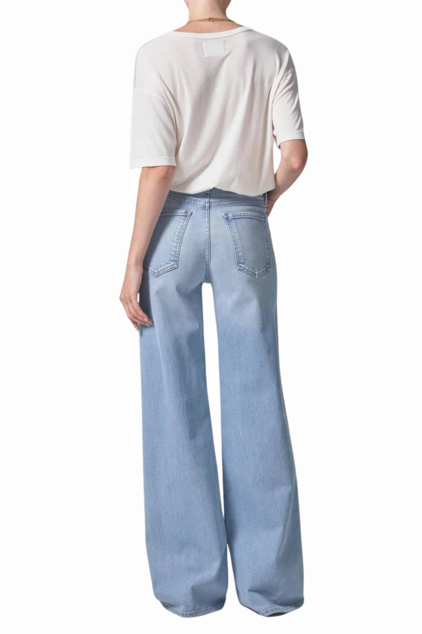 Light Stretch Loli Mid Rise Baggy in Neroli