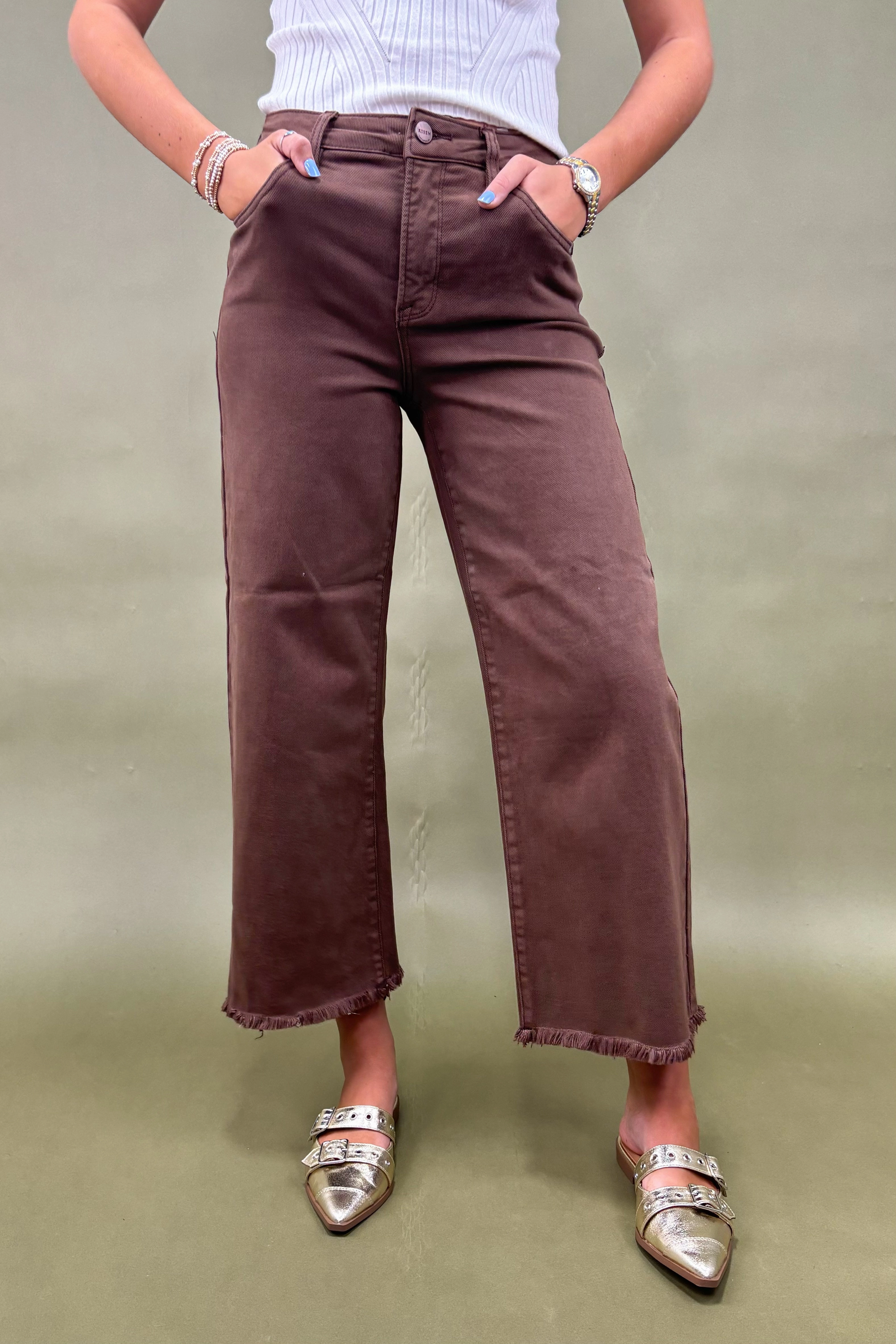 Performance Ready The Raya Cropped Wide Leg Jeans