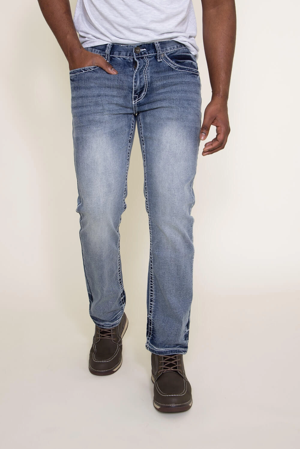 Beach Day Breathable True Luck Lawton Straight Jeans for Men | TL16350038