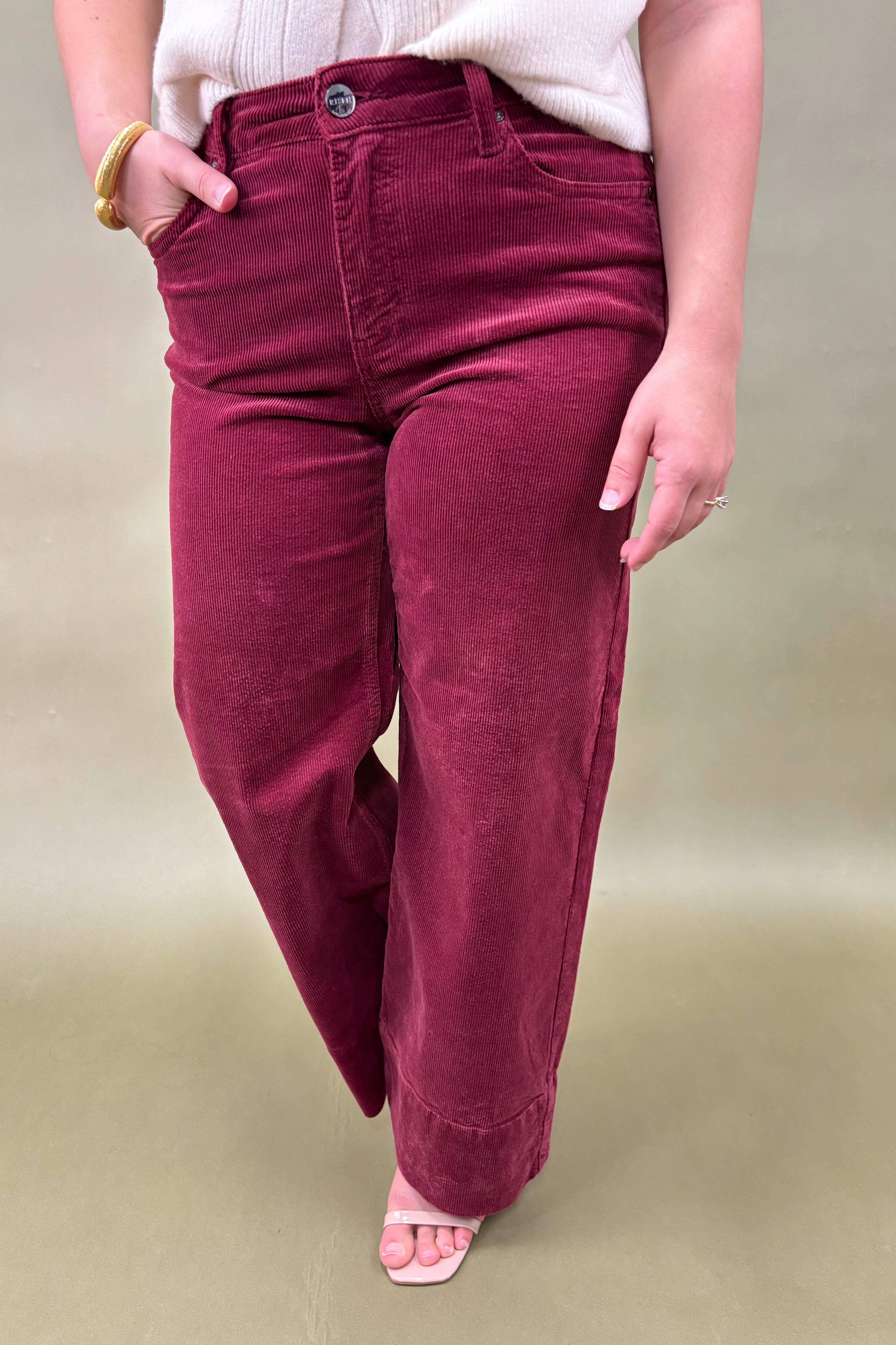 Performance Design Fit The Ella Wide Leg Corduroy Pants